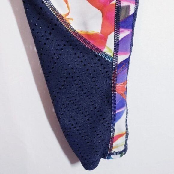 ATHLETA‎ Tropical Precision 7/8 Ankle Tight Legging Birds Of Paradise Mesh XS - Picture 7 of 16